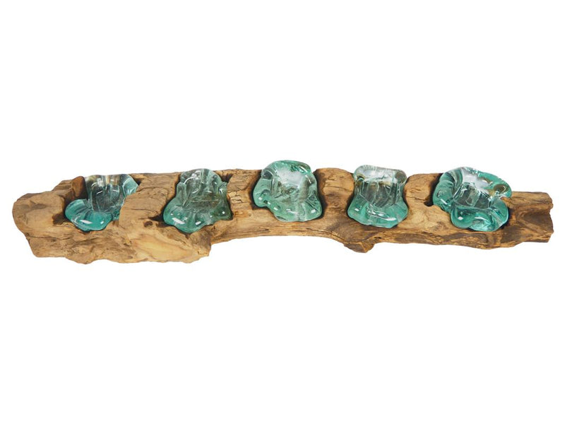 Driftwood with 5 GlAss Tealights 60cm