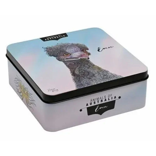 Emu lemon myrtle biscuit tin