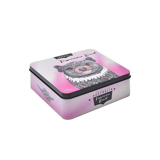 Tasmanian Devil macadamia biscuit tin