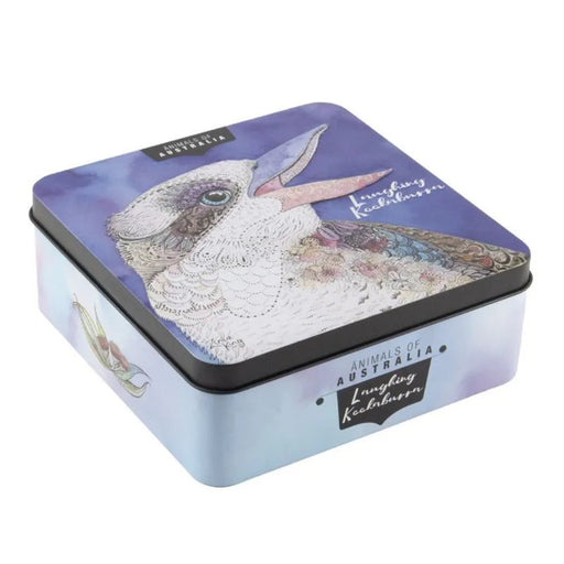 Kookaburra macadamia biscuit tin