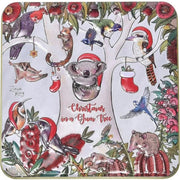 Banksia Red Christmas In A Gum Tree Tin Contains Australian Jersey Caramel Fudge Collectable Tin image 2