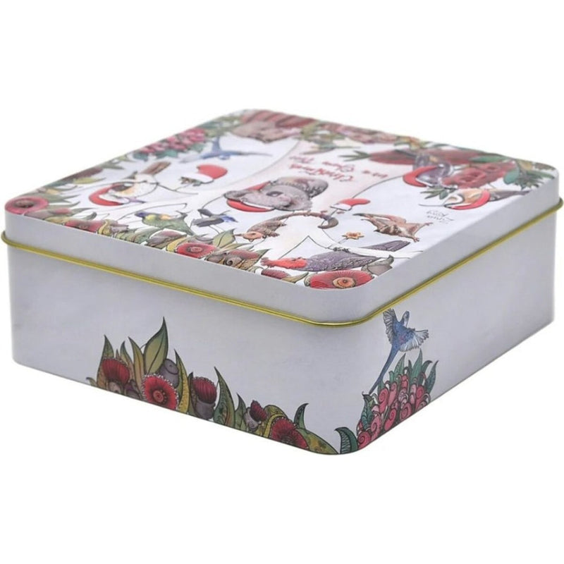 Banksia Red Christmas In A Gum Tree Tin Contains Australian Jersey Caramel Fudge Collectable Tin image 3