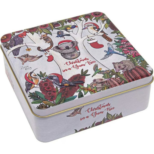 Christmas gum tree fudge collectable tin