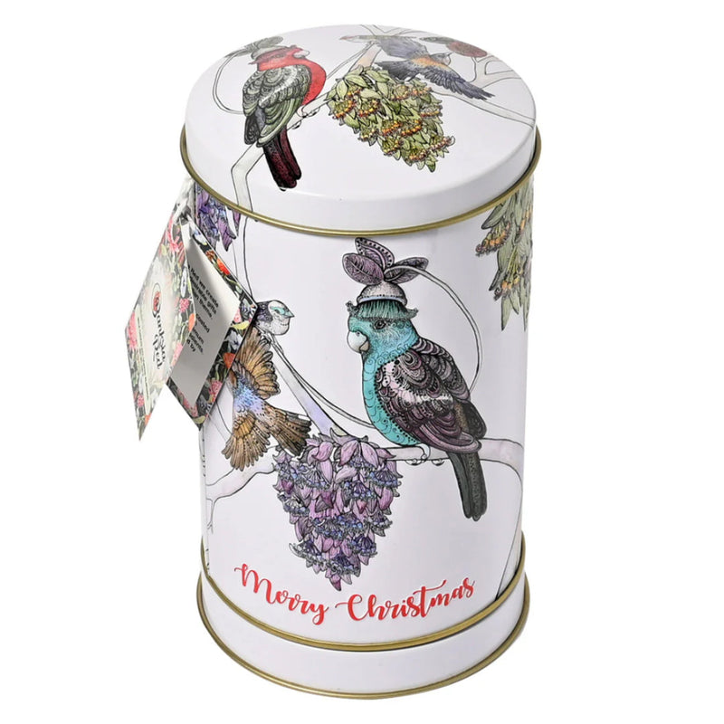 Banksia Red Christmas Musical Wind Up Tin Contains Milk Chocolate Coated Almonds Plays Music As It Spins image 2