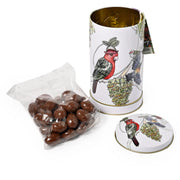 Banksia Red Christmas Musical Wind Up Tin Contains Milk Chocolate Coated Almonds Plays Music As It Spins image 3