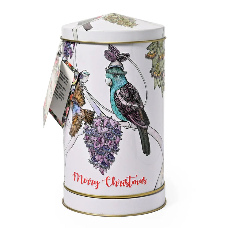 Christmas musical wind up tin with chocolate almonds