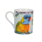 Banksia Red Rainbow Lorikeet mug and coaster in a collectable tin image 2