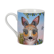 Banksia Red Kangaroo mug and coaster in a collectable tin image 2