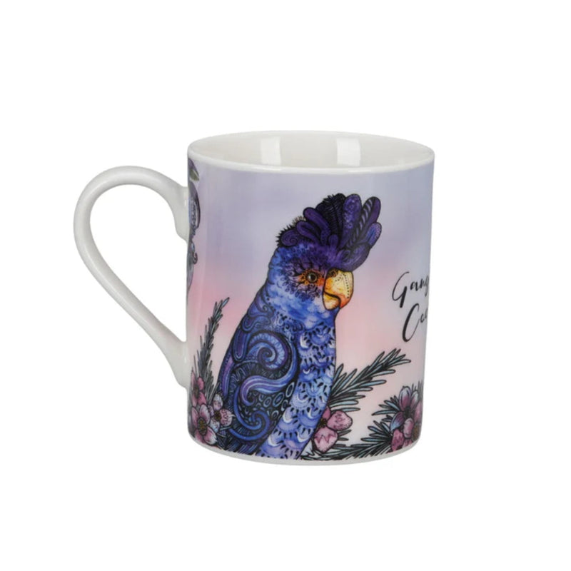 Banksia Red Gang Gang Cockatoo mug and coaster in a collectable tin image 2