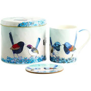 Wrens of Australia mug in collectable tin