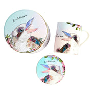 Kookaburra mug and coaster gift set
