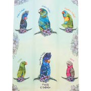 Banksia Red Parrots of Australia Tea Towel image 2