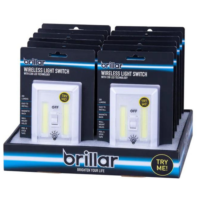 Brillar Wireless Light Switch With Cob Led Technology