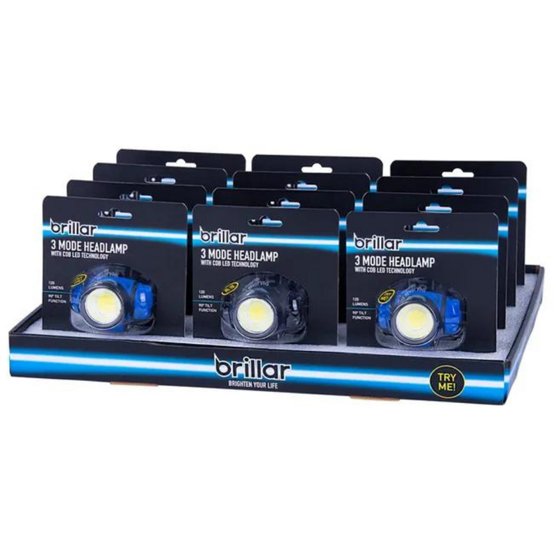 Brillar Cob Led 3 Mode Headlamp