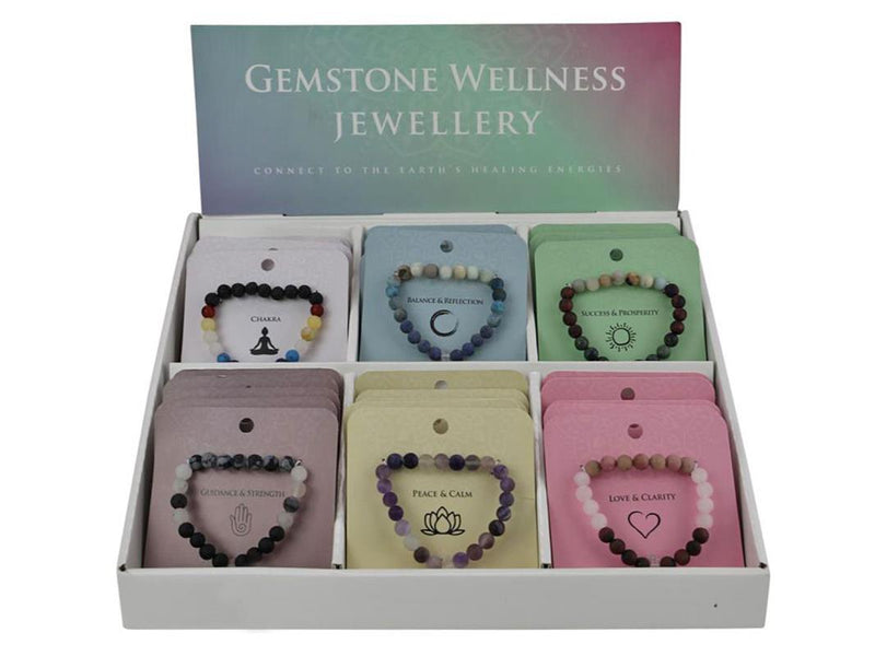WELLNESS CRYSTAL ROCK QUARTZ BRACELET 6A