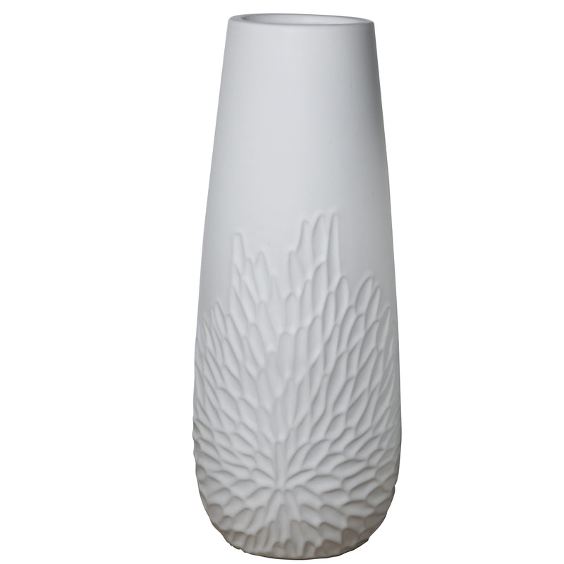 Bloom Base Vase 15x38cm Matt White