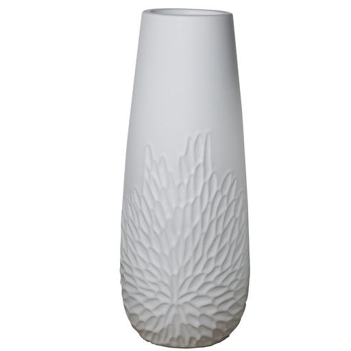 Bloom Base Vase 15x38cm Matt White