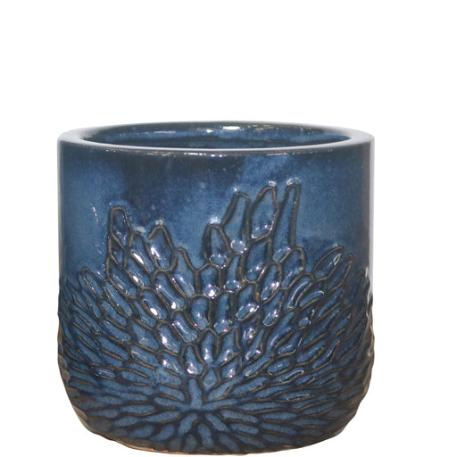 Bloom Base Pot 13x12cm Blue