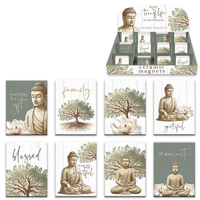 Assorted Buddha fridge magnets 6x8cm