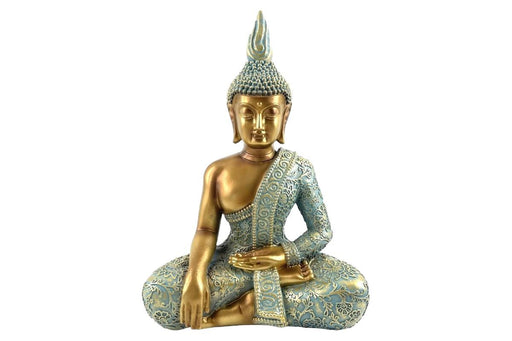 Aqua/Gold Rulai Buddha 21cm