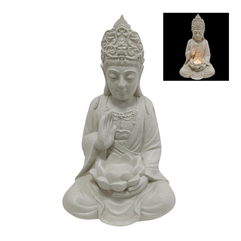 Sitting Guanyin garden statue 51x28cm