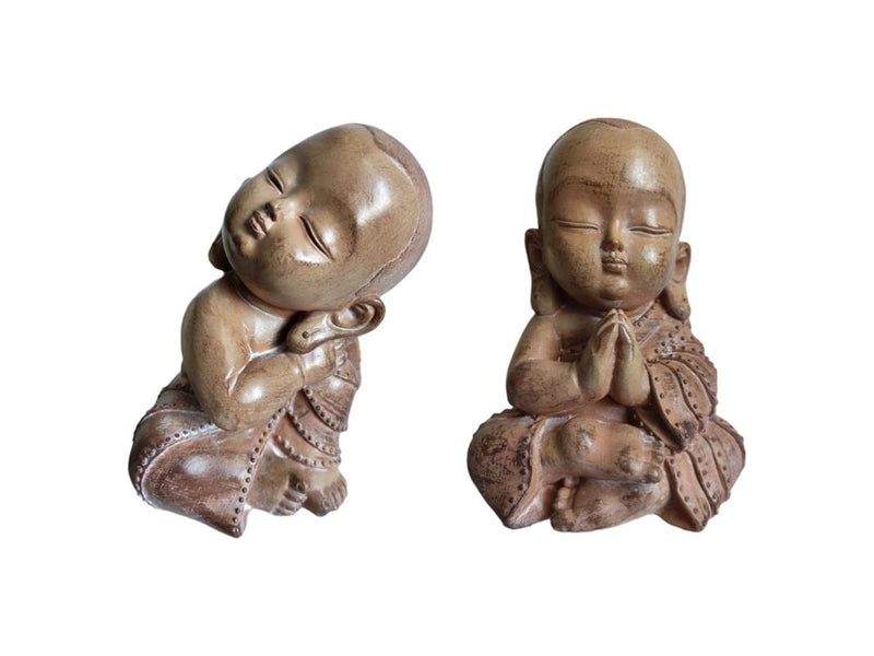 26cm sitting Buddha monk statue assorted