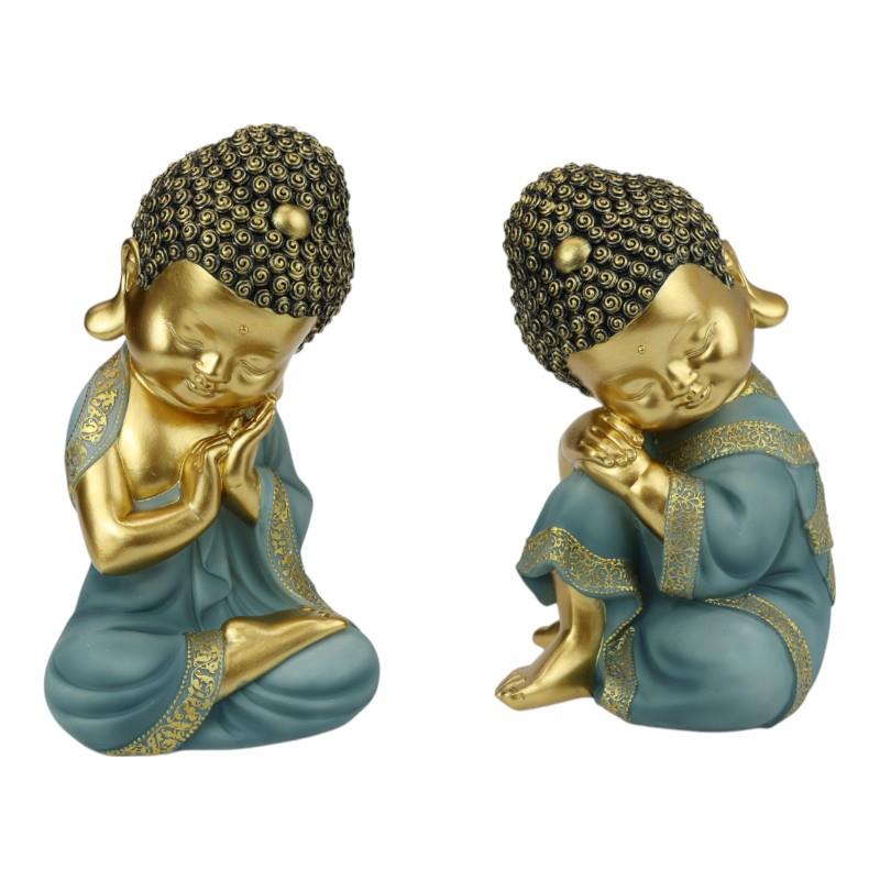 19cm resting Buddha statue assorted designs