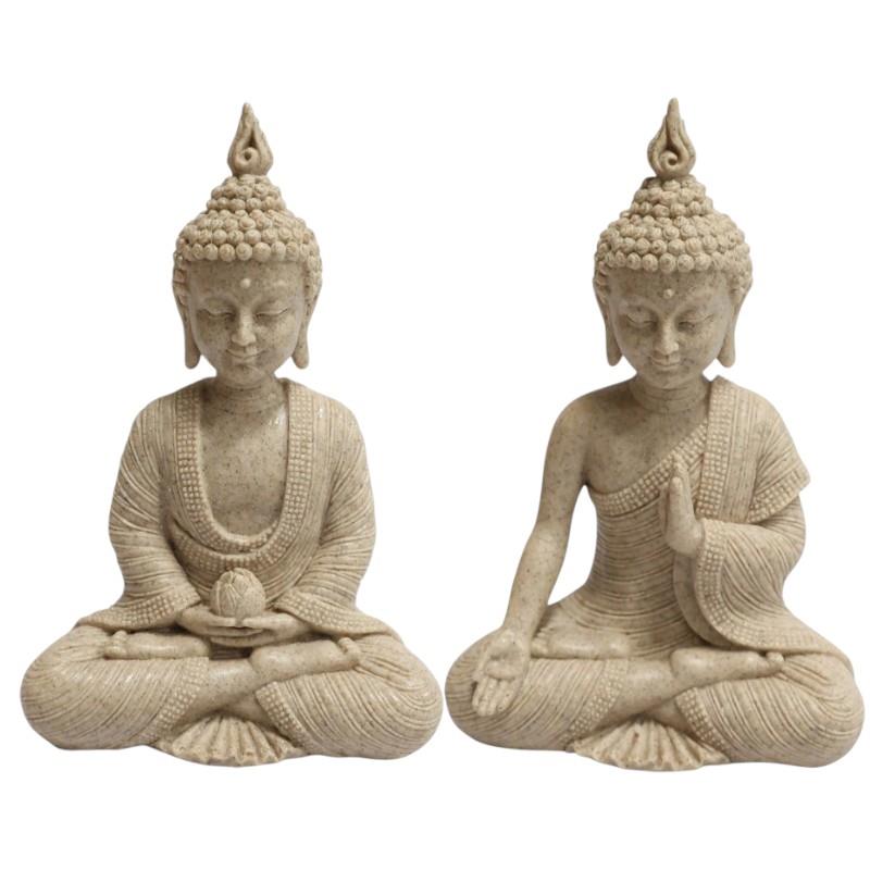 Sitting Buddha ornament with floral robe