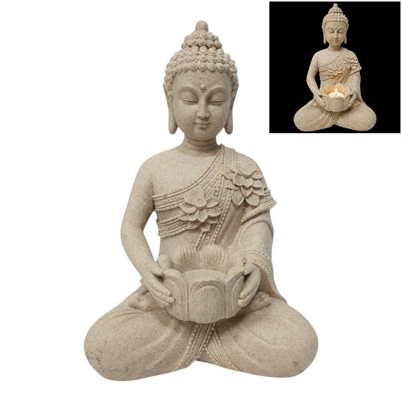 Buddha tea light candle holder