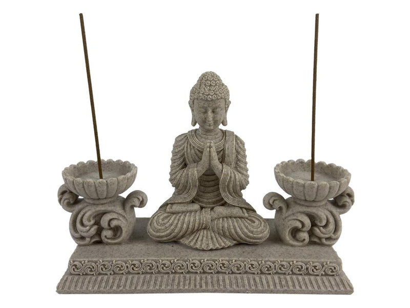 Rulai Buddha Twin Tealight Holder 20cm