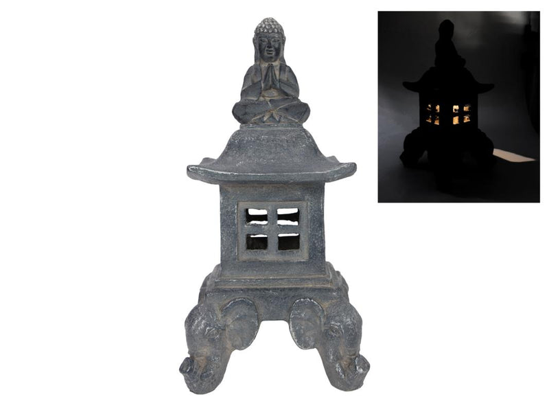45CM BUDDHA ON SOLAR LANTERN