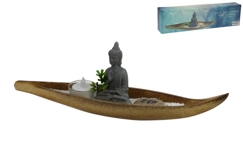 Tabletop Zen garden kit with Buddha