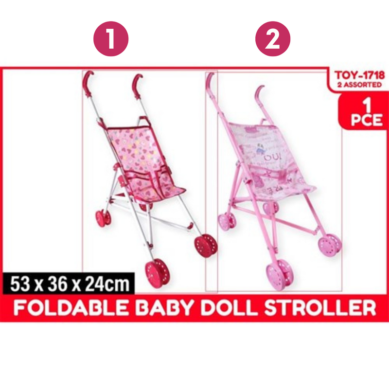 Ronis Baby Doll Stroller Foldable 2 Asstd