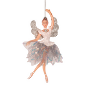 Ronis Ballerina Dress PP Tree Ornament 18cm White