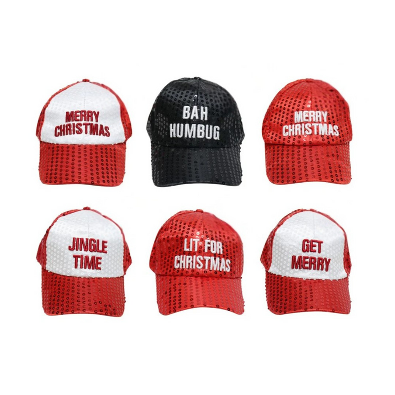 Ronis Baseball Cap Embroidered with Sequins Assorted