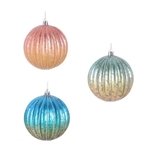 Ronis Bauble Fairy Floss Ombre 10cm In Pdq 3 Asstd