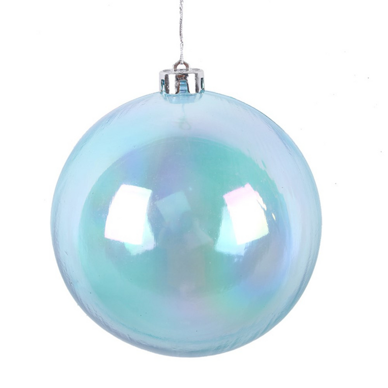 Bauble Iridescent 15cm Pink, Blue Assorted