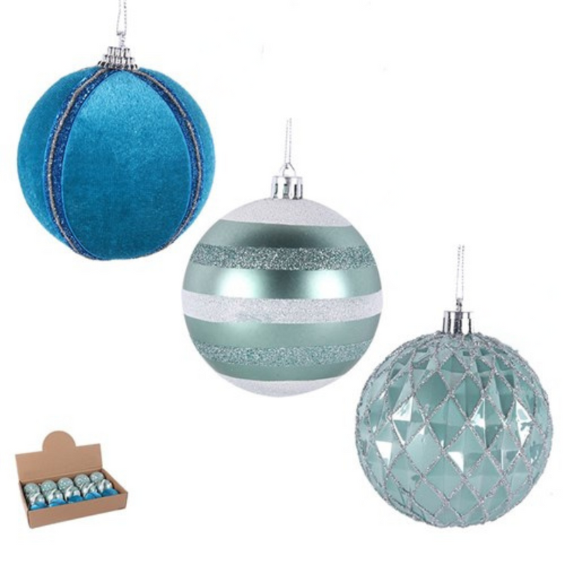 Bauble Mint Green In Pdq 8cm