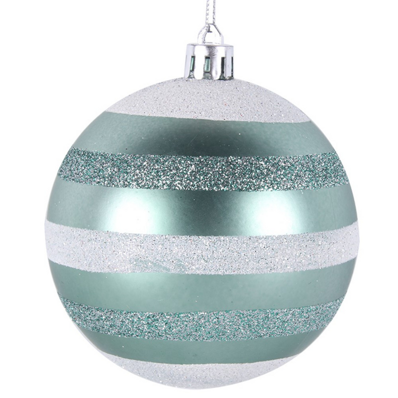 Ronis Bauble Mint Green 8cm In Pdq 3 Asstd