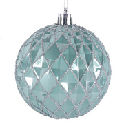 Ronis Bauble Mint Green 8cm In Pdq 3 Asstd