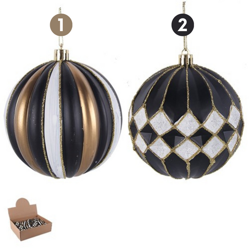 Ronis Baubles Black & White 10cm In Pdq 2 Asstd