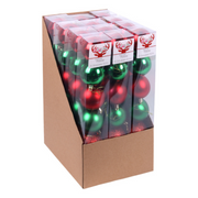 Ronis Baubles Red/Green 6cm Pack of 6 – thumbnail