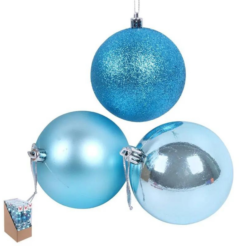 Ronis Baubles Teal 6cm Pack of 6