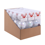 Ronis Baubles White Pearl 8cm Pack of 3 – thumbnail