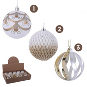 Ronis Baubles White & Gold 8cm In Pdq 3 Asstd