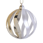 Ronis Baubles White & Gold 8cm In Pdq 3 Asstd