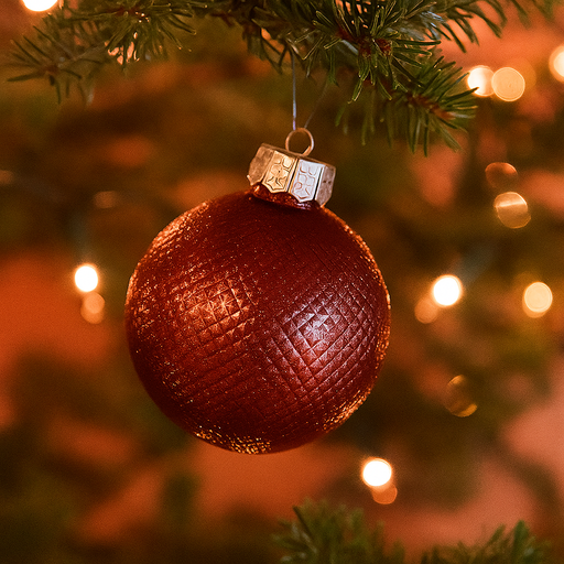 Red Christmas bauble 12cm glossy finish holiday tree ornament