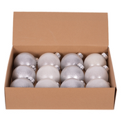 Ronis Baubles 12cm White and Silver Assorted