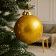 Baubles UV Stable 200mm Gold Large Christmas Decoration – thumbnail