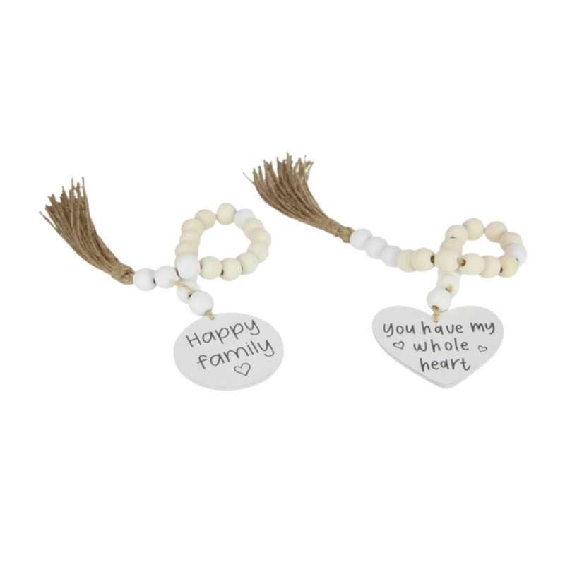 Ronis Beads with Family Wording 50cm Assorted